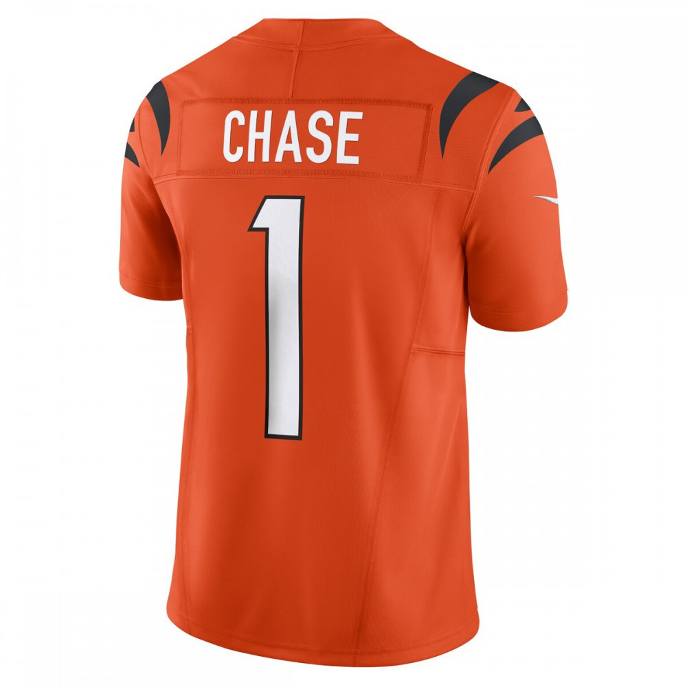 Ja'Marr Chase Cincinnati Bengals Vapor F.U.S.E. Limited Alternate 1 Jersey - Orange-Pro Kit Vault | Brand New 26/27 Sports Jerseys