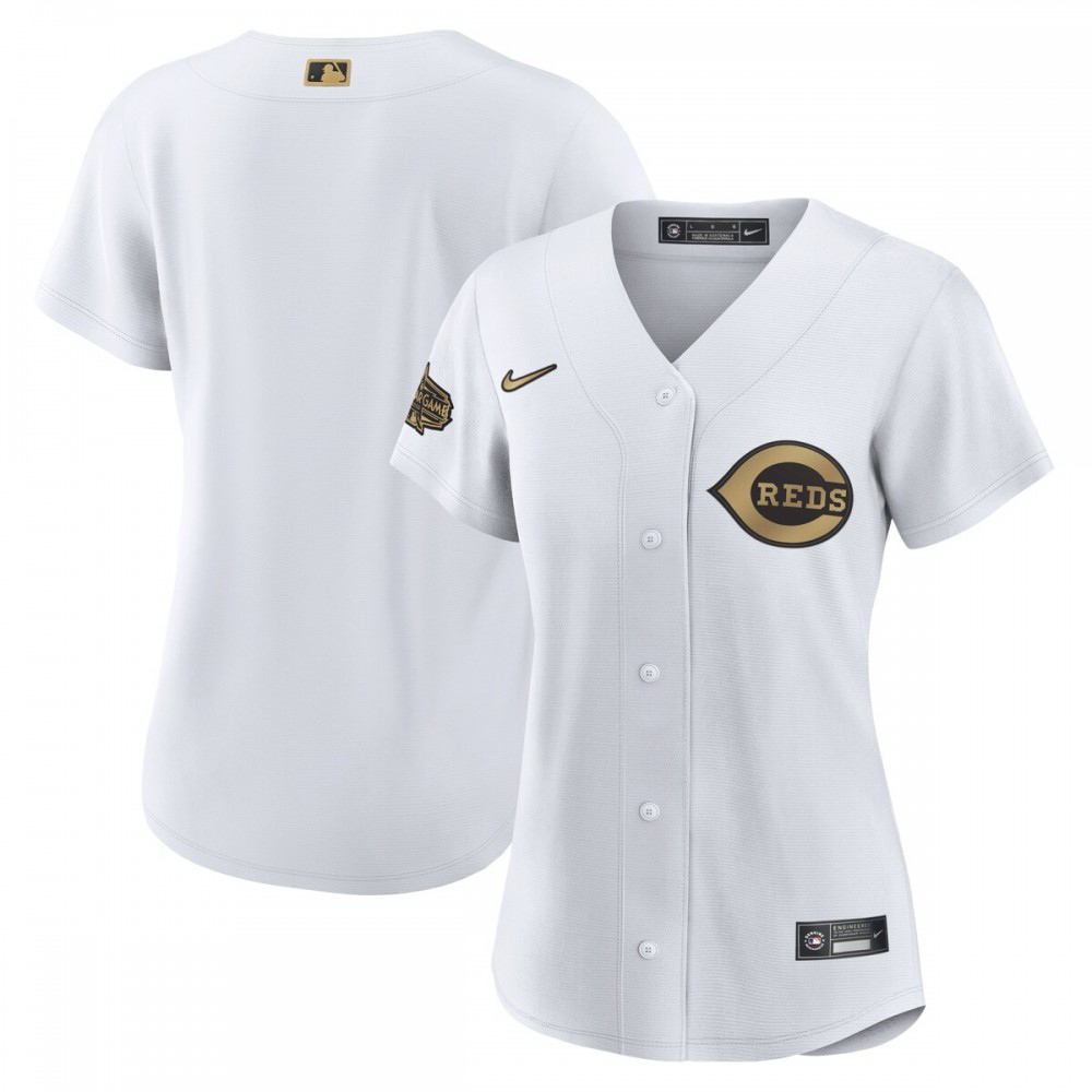 Cincinnati Reds Women's 2022 MLB All-Star Game Replica Blank Jersey - White-Pro Kit Vault | Brand New 26/27 Sports Jerseys