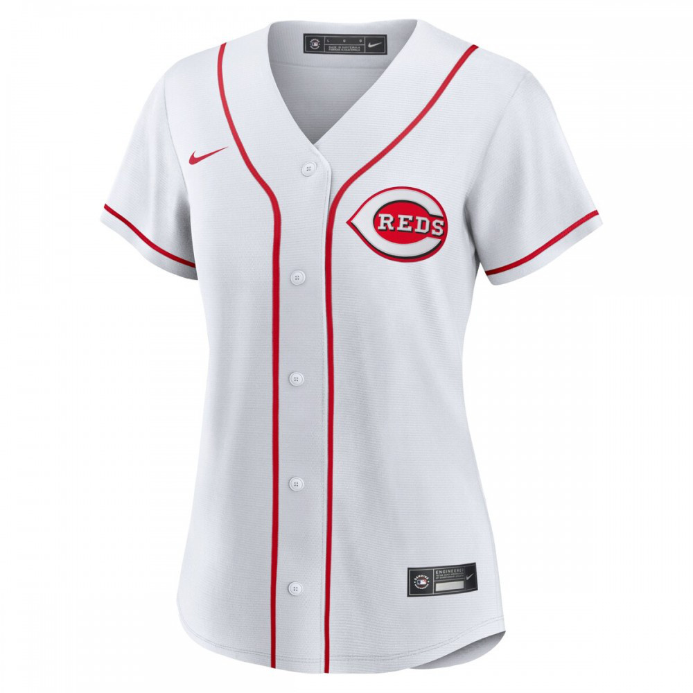 Cincinnati Reds Women's Home Blank Replica Jersey - White-Pro Kit Vault | Brand New 26/27 Sports Jerseys