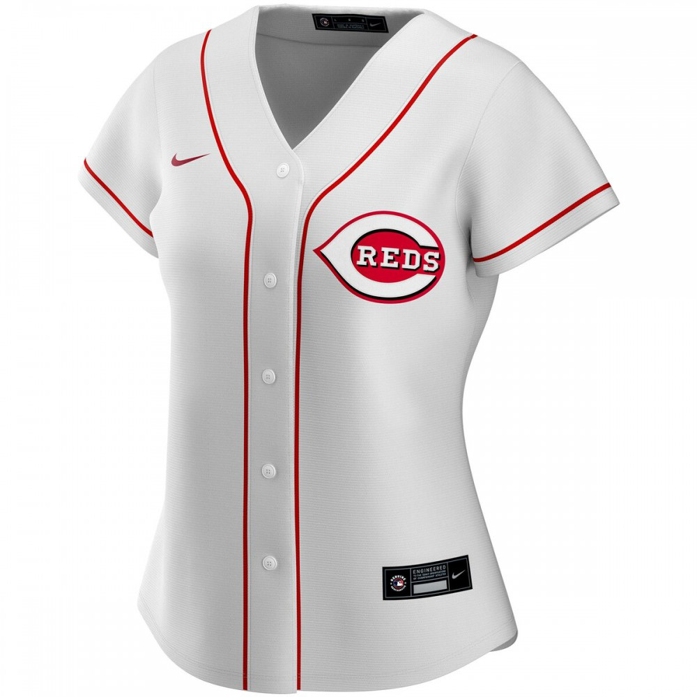 Cincinnati Reds Women's Home Replica Custom Jersey - White-Pro Kit Vault | Brand New 26/27 Sports Jerseys