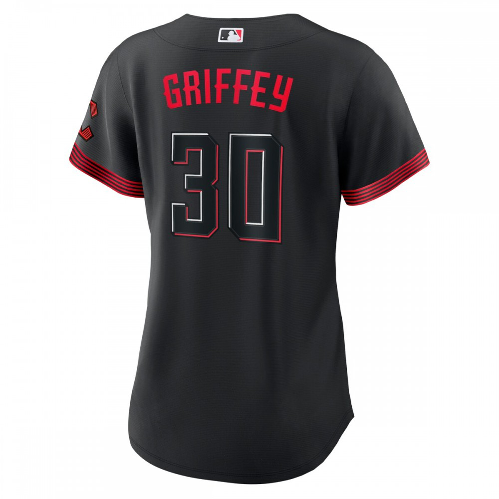 Ken Griffey Jr. Cincinnati Reds Women's 2023 City Connect Replica Player Jersey - Black-Pro Kit Vault | Brand New 26/27 Sports Jerseys