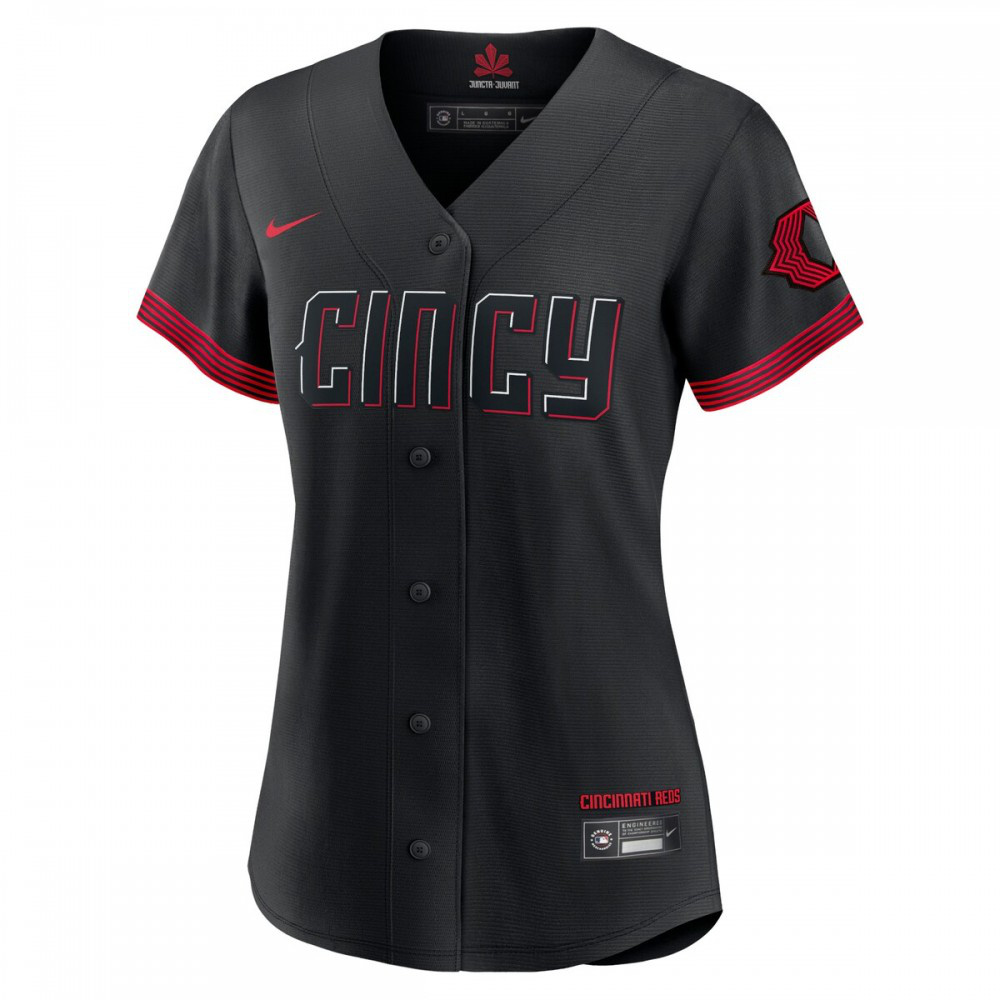 Cincinnati Reds Women's 2023 City Connect Replica Jersey - Black-Pro Kit Vault | Brand New 26/27 Sports Jerseys