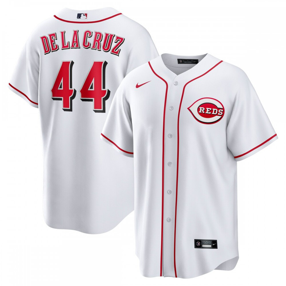 Elly De La Cruz Cincinnati Reds Home Replica Jersey - White-Pro Kit Vault | Brand New 26/27 Sports Jerseys