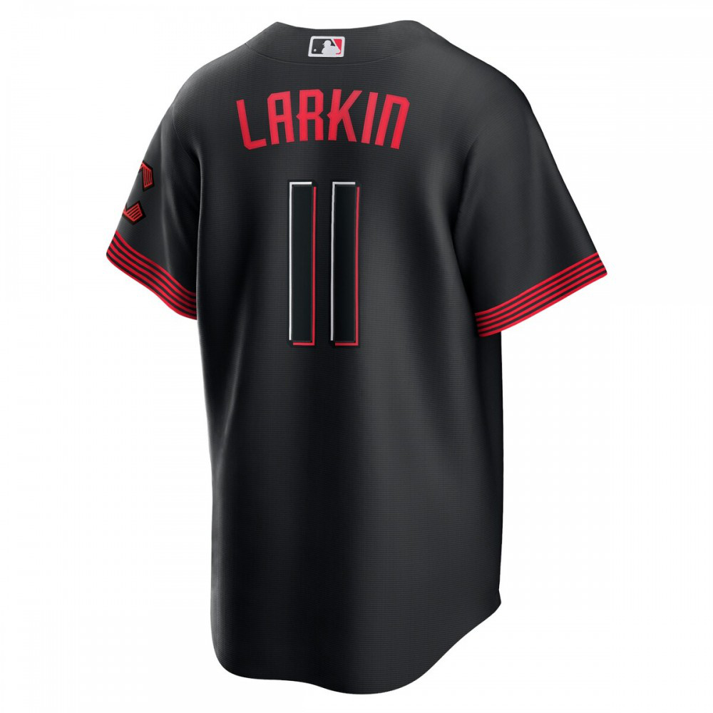 Barry Larkin Cincinnati Reds 2023 City Connect Replica Player Jersey - Black-Pro Kit Vault | Brand New 26/27 Sports Jerseys