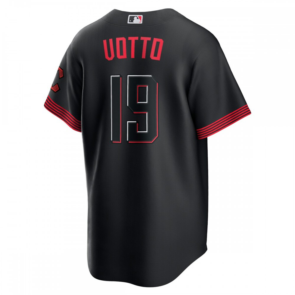 Joey Votto Cincinnati Reds 2023 City Connect Replica Player Jersey - Black-Pro Kit Vault | Brand New 26/27 Sports Jerseys