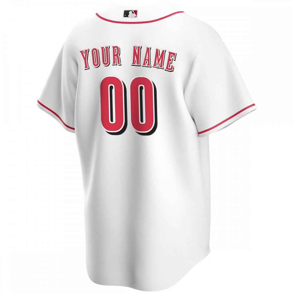 Cincinnati Reds Youth Home Replica Custom Jersey - White-Pro Kit Vault | Brand New 26/27 Sports Jerseys