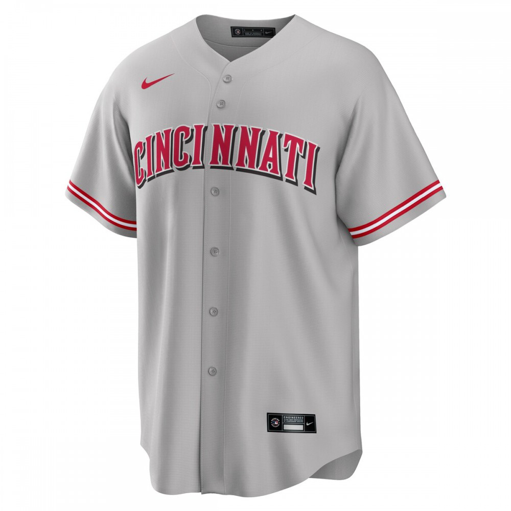 Cincinnati Reds Road Custom Replica Jersey - Gray-Pro Kit Vault | Brand New 26/27 Sports Jerseys