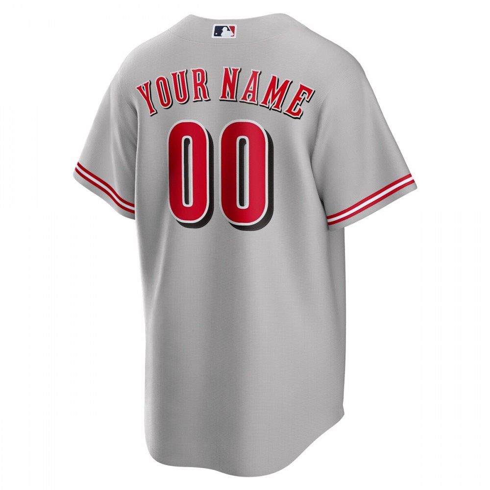 Cincinnati Reds Road Custom Replica Jersey - Gray-Pro Kit Vault | Brand New 26/27 Sports Jerseys