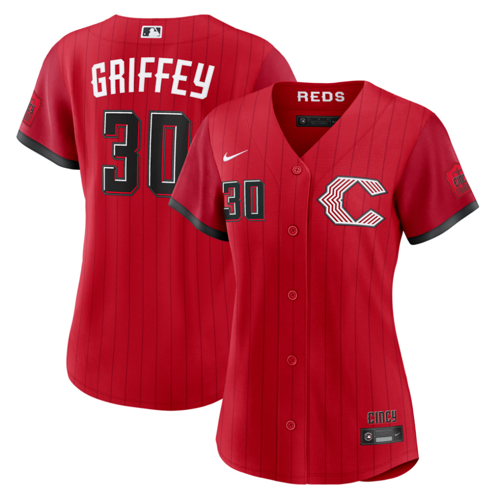 Ken Griffey Jr. Cincinnati Reds Women's 2026 City Connect Stadium Jersey - Red-Pro Kit Vault | Brand New 26/27 Sports Jerseys
