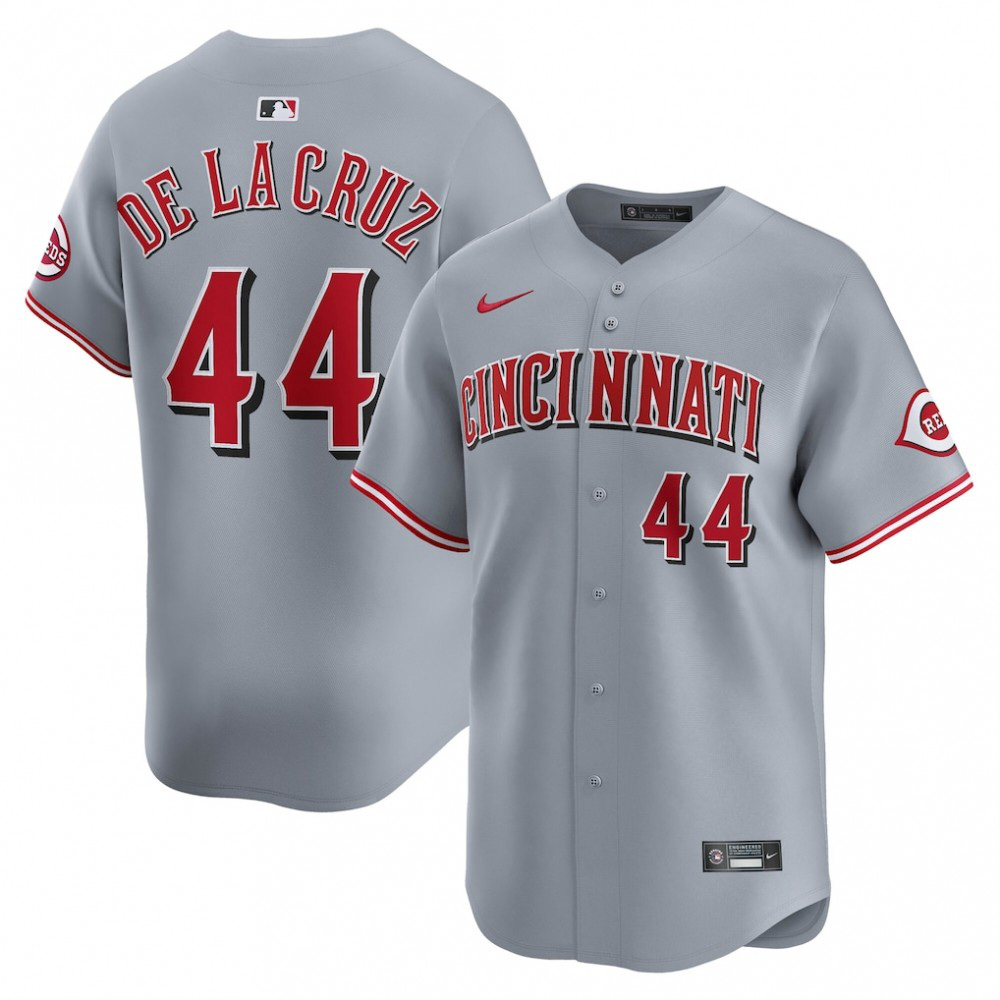 Elly De La Cruz Cincinnati Reds Road Limited Player Jersey - Gray-Pro Kit Vault | Brand New 26/27 Sports Jerseys