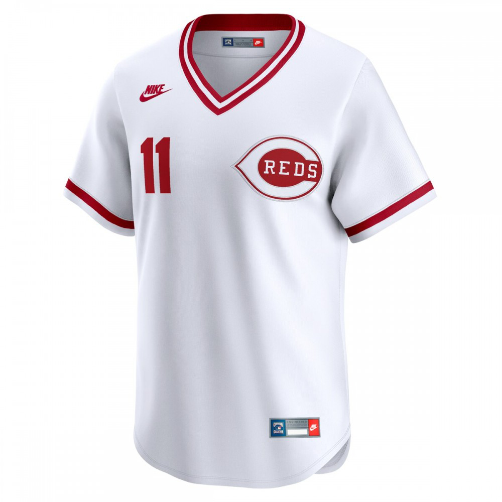 Barry Larkin Cincinnati Reds Throwback Cooperstown Limited Jersey - White-Pro Kit Vault | Brand New 26/27 Sports Jerseys