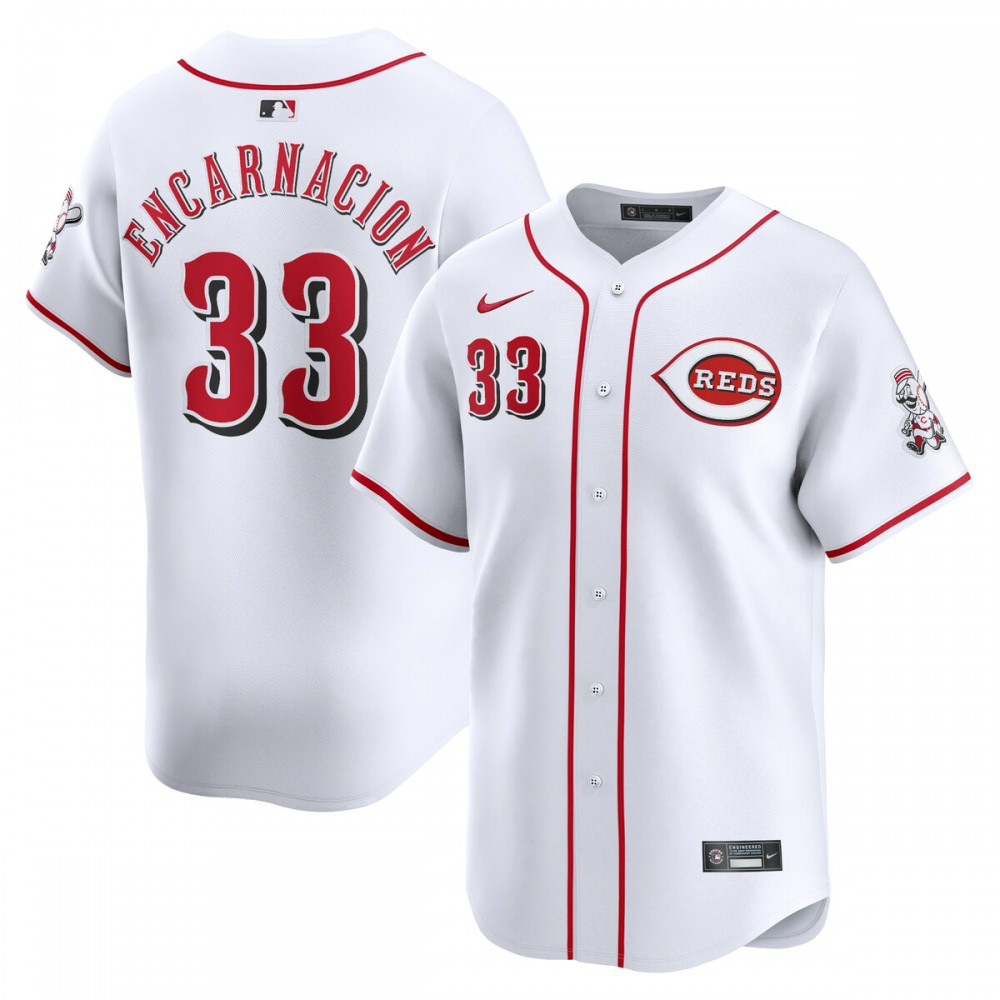 Christian Encarnacion-Strand Cincinnati Reds Home Limited Player Jersey - White-Pro Kit Vault | Brand New 26/27 Sports Jerseys