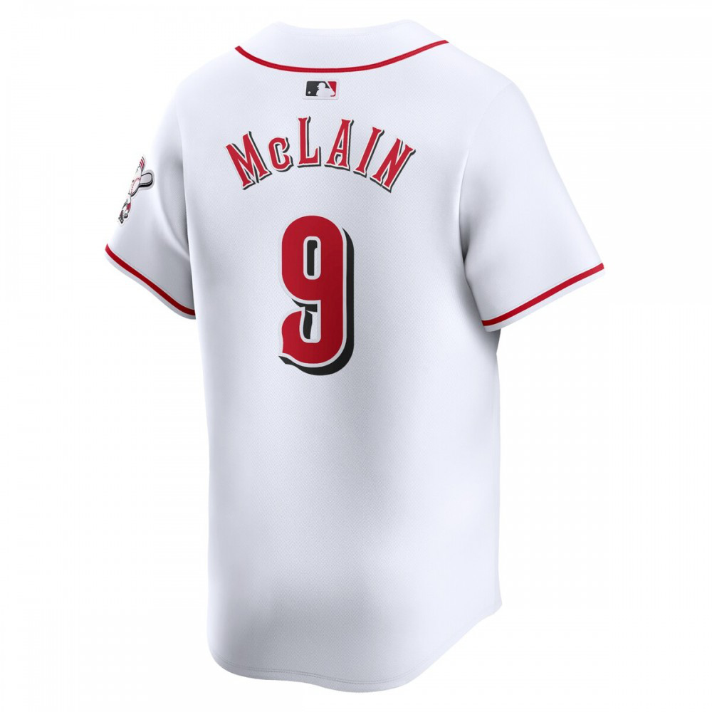 Matt McLain Cincinnati Reds Home Limited Player Jersey - White-Pro Kit Vault | Brand New 26/27 Sports Jerseys