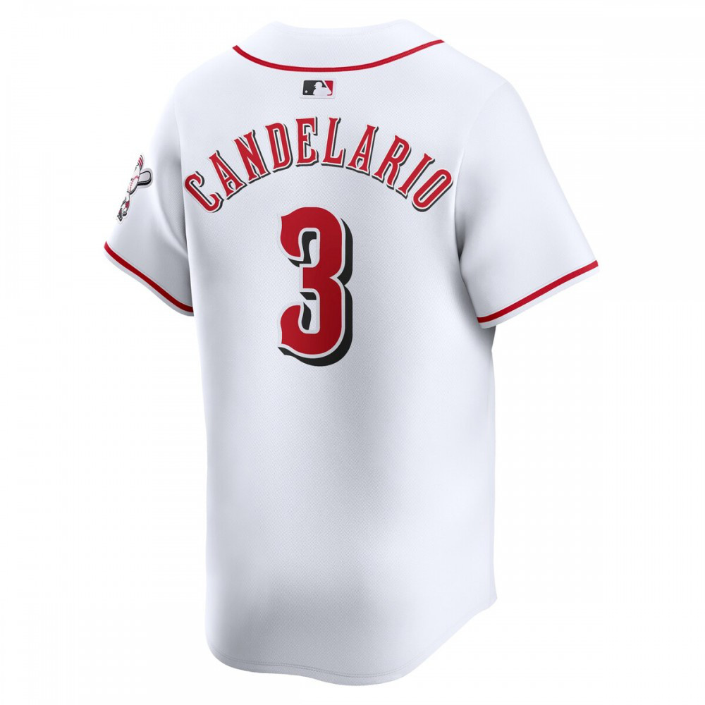 Jeimer Candelario Cincinnati Reds Home Limited Player Jersey - White-Pro Kit Vault | Brand New 26/27 Sports Jerseys