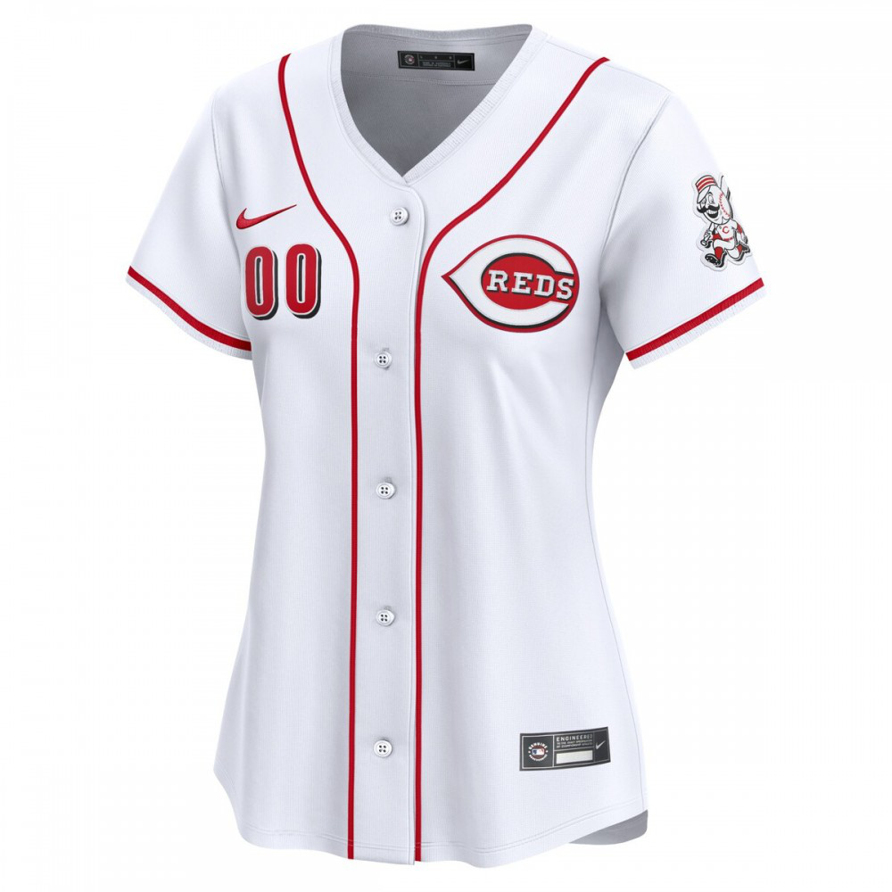 Cincinnati Reds Women's Home Limited Custom Jersey - White-Pro Kit Vault | Brand New 26/27 Sports Jerseys