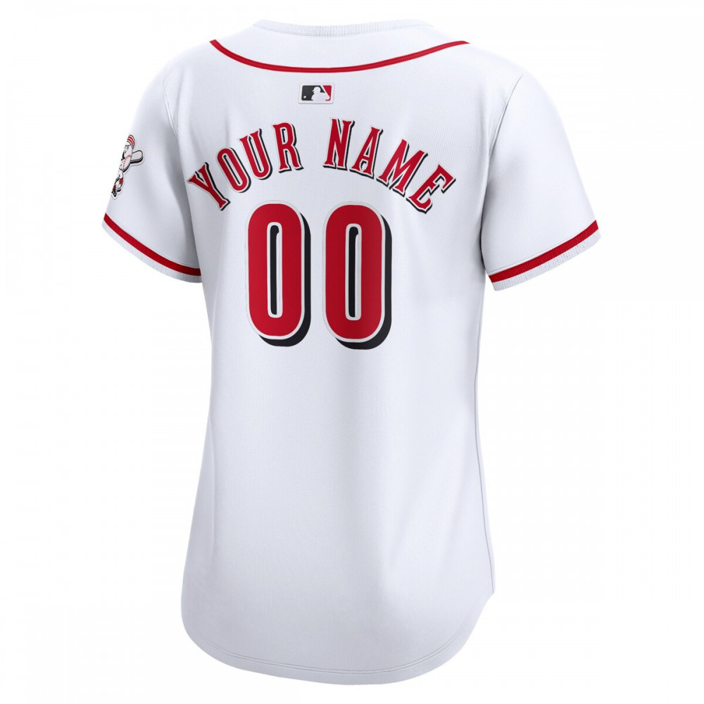 Cincinnati Reds Women's Home Limited Custom Jersey - White-Pro Kit Vault | Brand New 26/27 Sports Jerseys