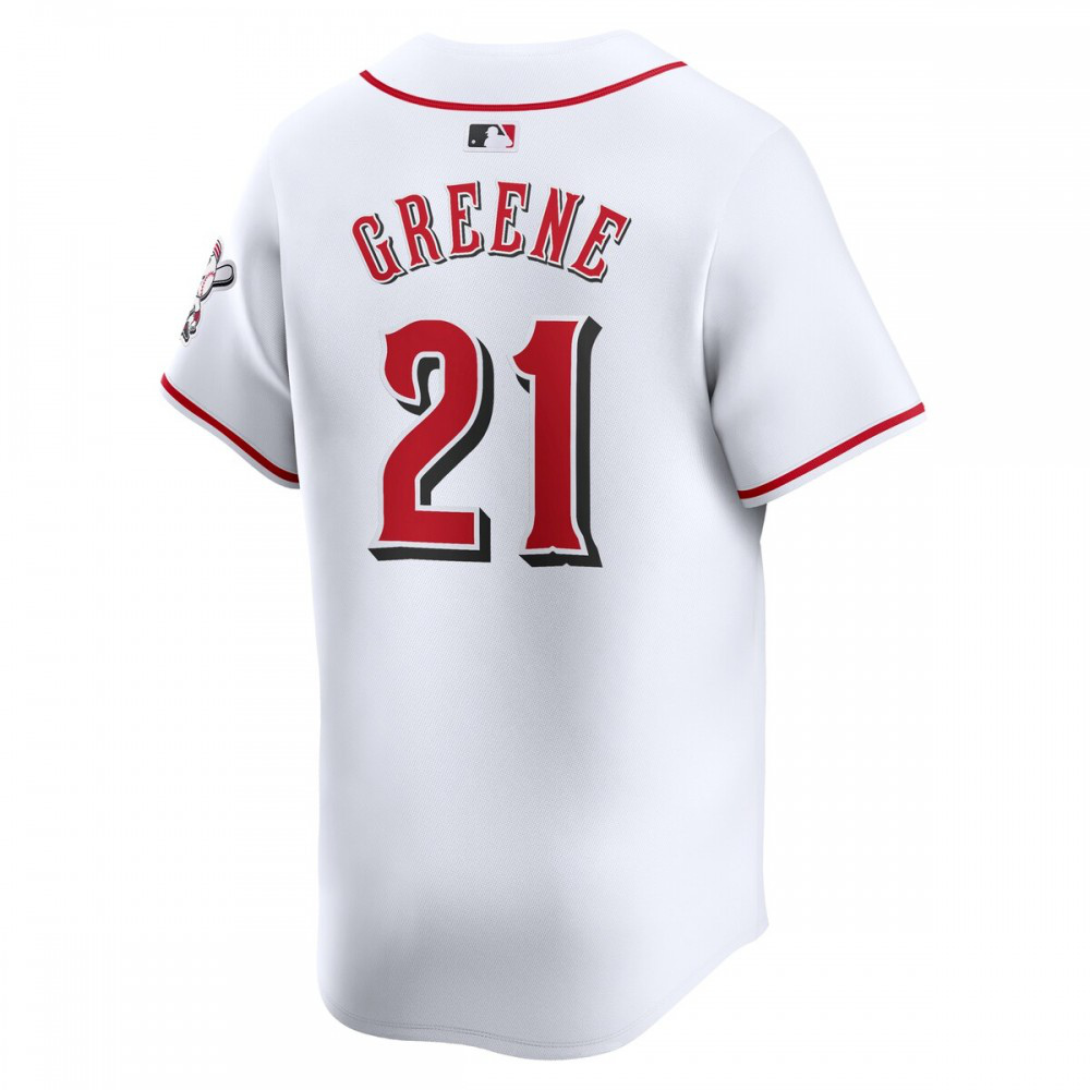 Hunter Greene Cincinnati Reds Home Limited Player Jersey - White-Pro Kit Vault | Brand New 26/27 Sports Jerseys