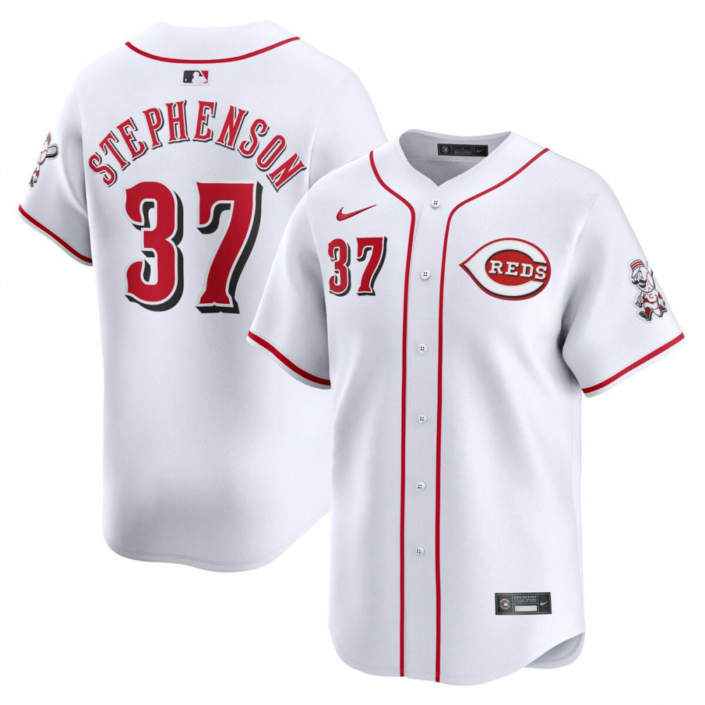 Tyler Stephenson Cincinnati Reds Home Limited Player Jersey - White-Pro Kit Vault | Brand New 26/27 Sports Jerseys