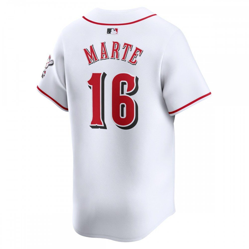 Noelvi Marte Cincinnati Reds Home Limited Player Jersey - White-Pro Kit Vault | Brand New 26/27 Sports Jerseys