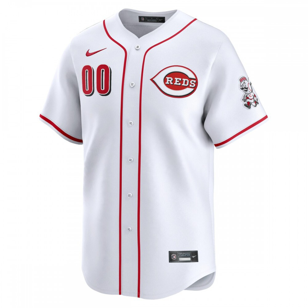 Cincinnati Reds Home Limited Custom Jersey - White-Pro Kit Vault | Brand New 26/27 Sports Jerseys