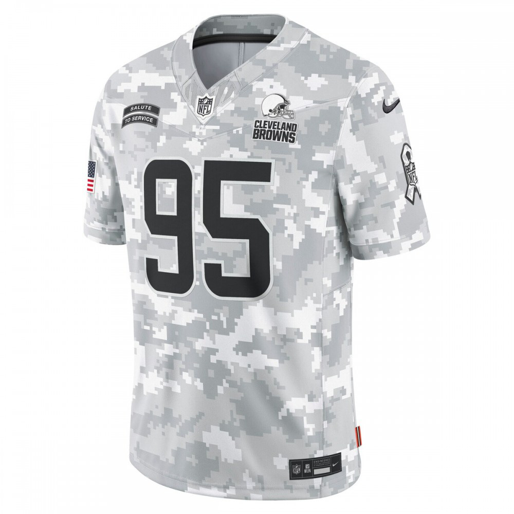 Myles Garrett Cleveland Browns 2024 Salute to Service Limited Jersey - Arctic Camo-Pro Kit Vault | Brand New 26/27 Sports Jerseys