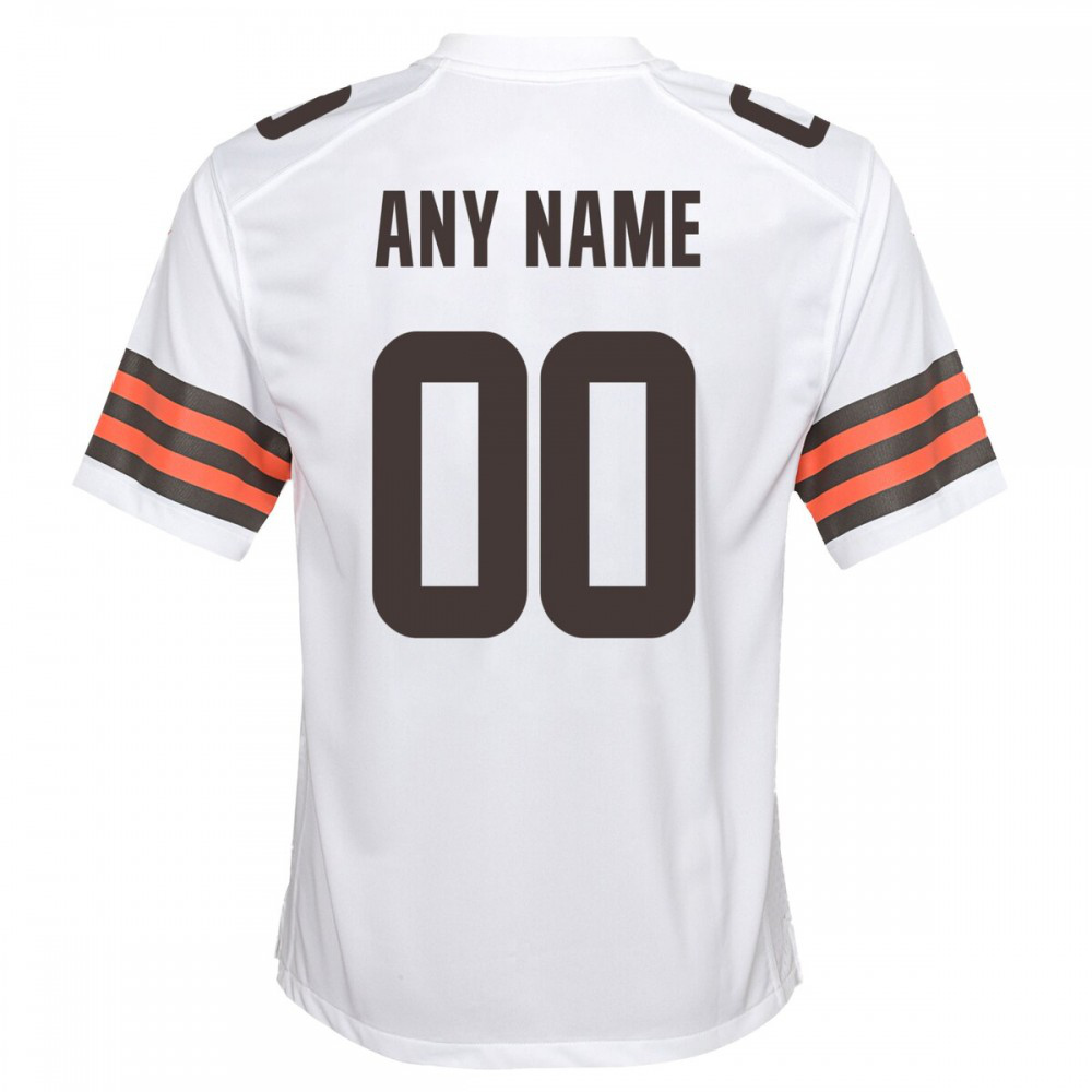 Nike Cleveland Browns Youth Custom Game Jersey - White-Pro Kit Vault | Brand New 26/27 Sports Jerseys