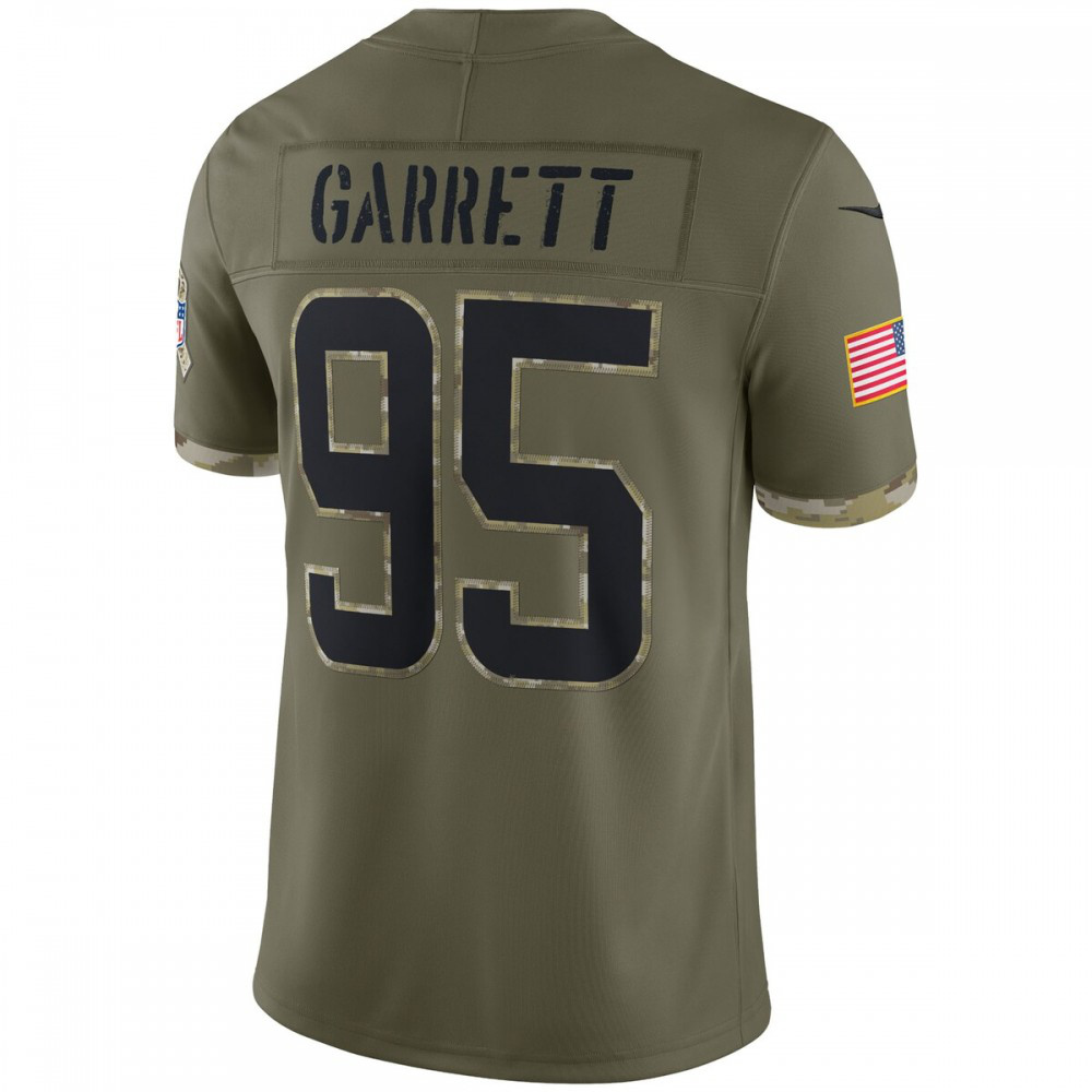 Myles Garrett Cleveland Browns 2022 Salute To Service Limited Jersey - Olive-Pro Kit Vault | Brand New 26/27 Sports Jerseys