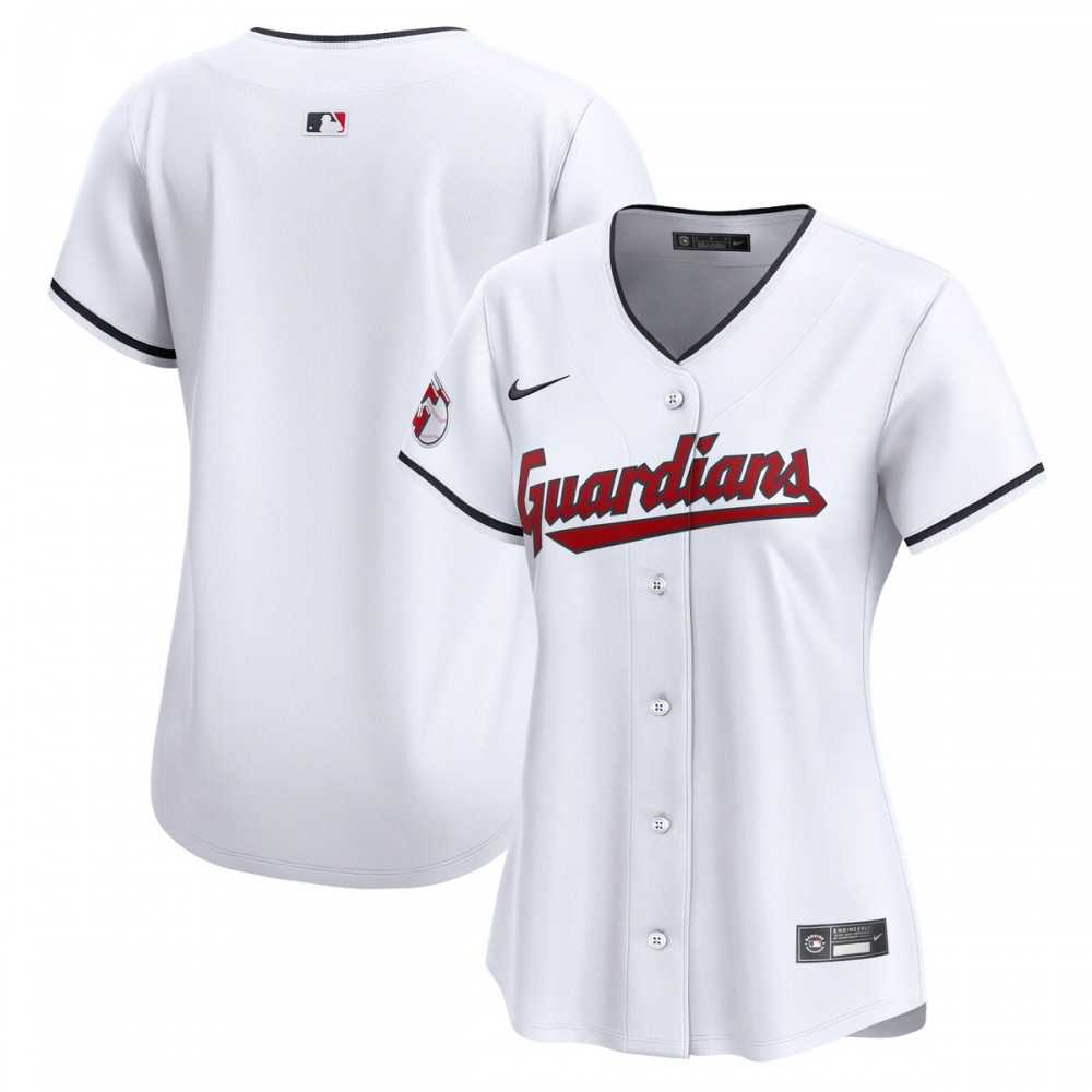 Cleveland Guardians Women's Home Limited Jersey - White-Pro Kit Vault | Brand New 26/27 Sports Jerseys