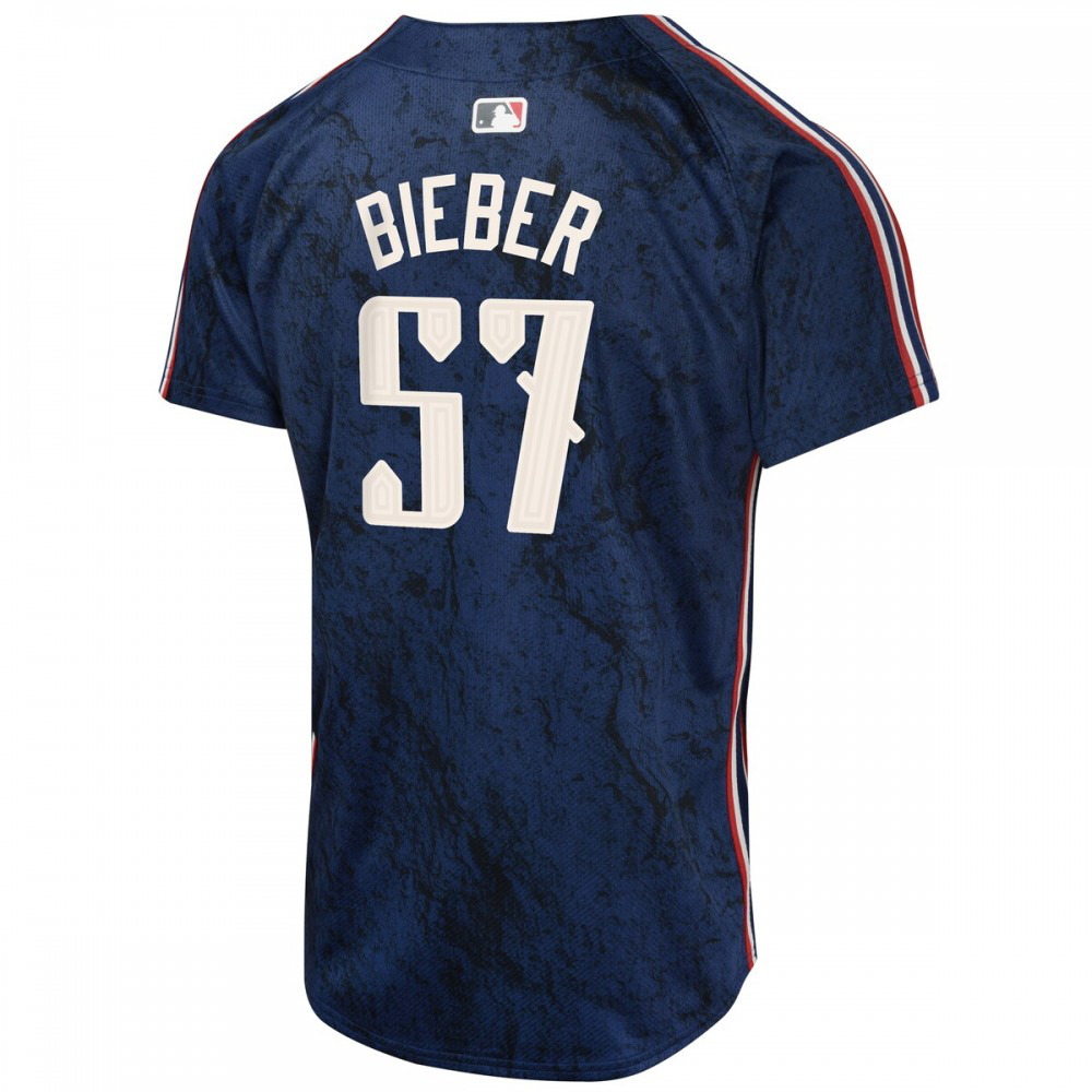 Shane Bieber Cleveland Guardians Youth 2024 City Connect Limited Jersey - Navy-Pro Kit Vault | Brand New 26/27 Sports Jerseys