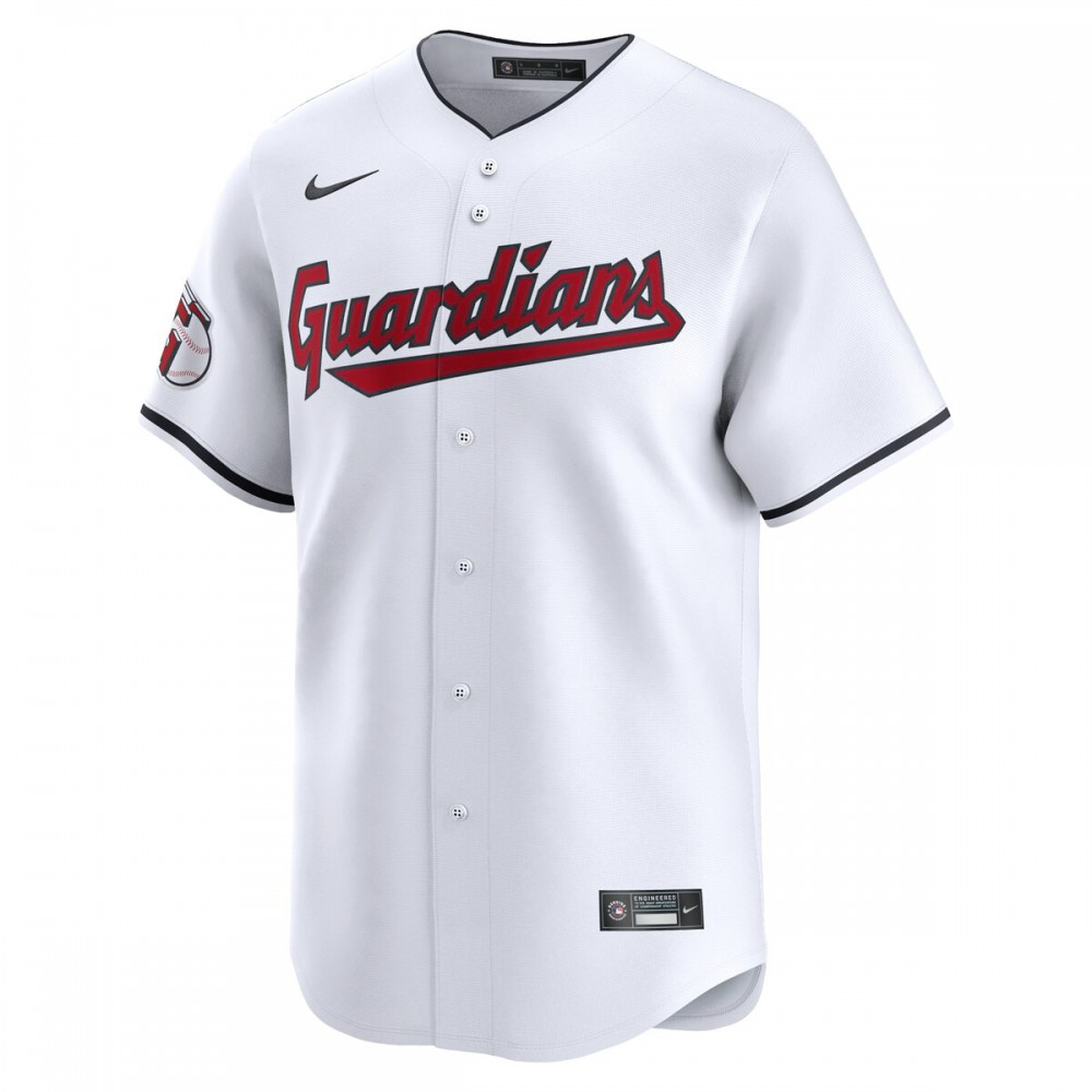 Brayan Rocchio Cleveland Guardians Home Limited Player Jersey - White-Pro Kit Vault | Brand New 26/27 Sports Jerseys