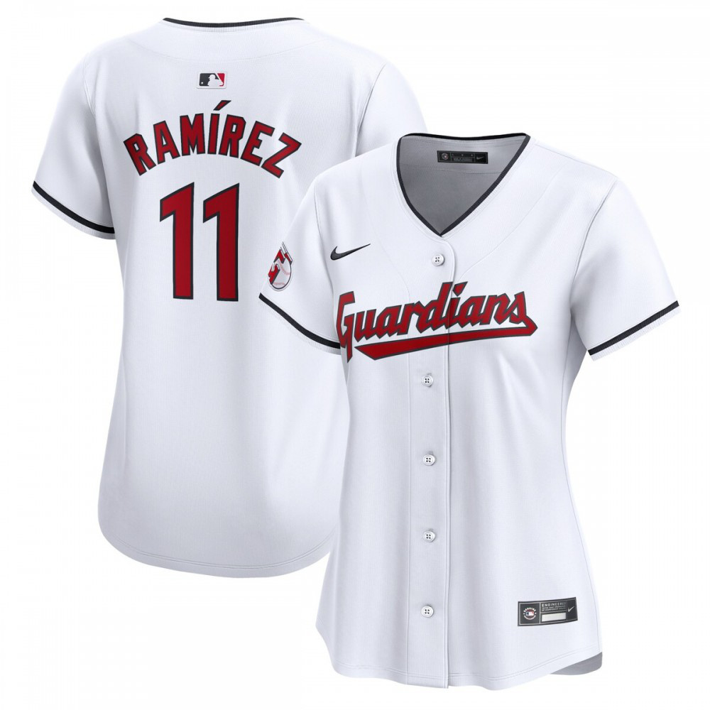 Jose Ramirez Cleveland Guardians Women's Home Limited Player Jersey - White-Pro Kit Vault | Brand New 26/27 Sports Jerseys