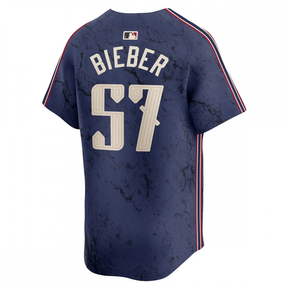 Shane Bieber Cleveland Guardians 2024 City Connect Limited Jersey - Navy-Pro Kit Vault | Brand New 26/27 Sports Jerseys