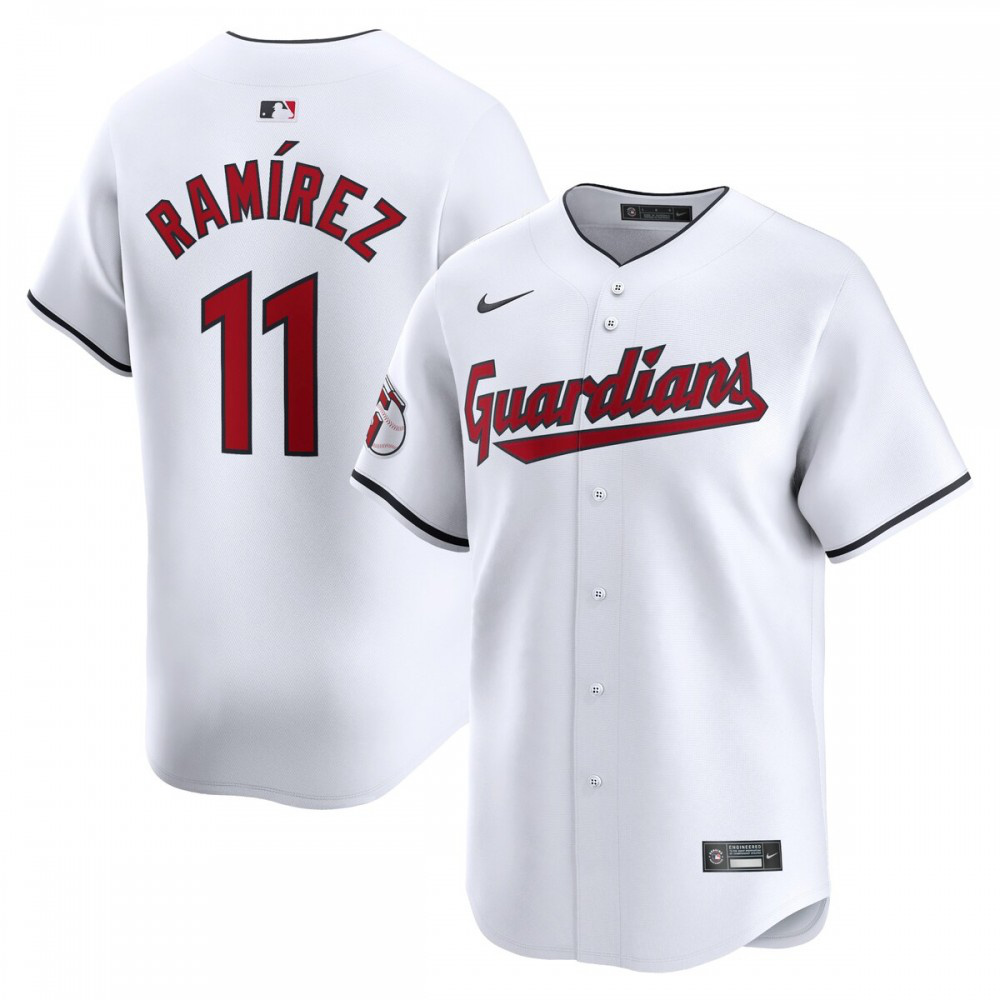 Jose Ramirez Cleveland Guardians Home Limited Player Jersey - White-Pro Kit Vault | Brand New 26/27 Sports Jerseys