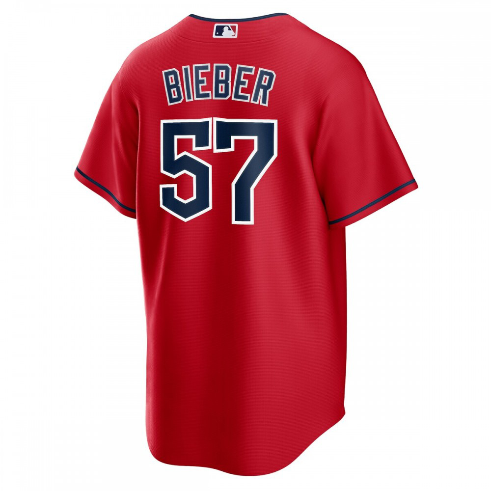 Shane Bieber Cleveland Guardians Alternate Replica Player Jersey - Red-Pro Kit Vault | Brand New 26/27 Sports Jerseys