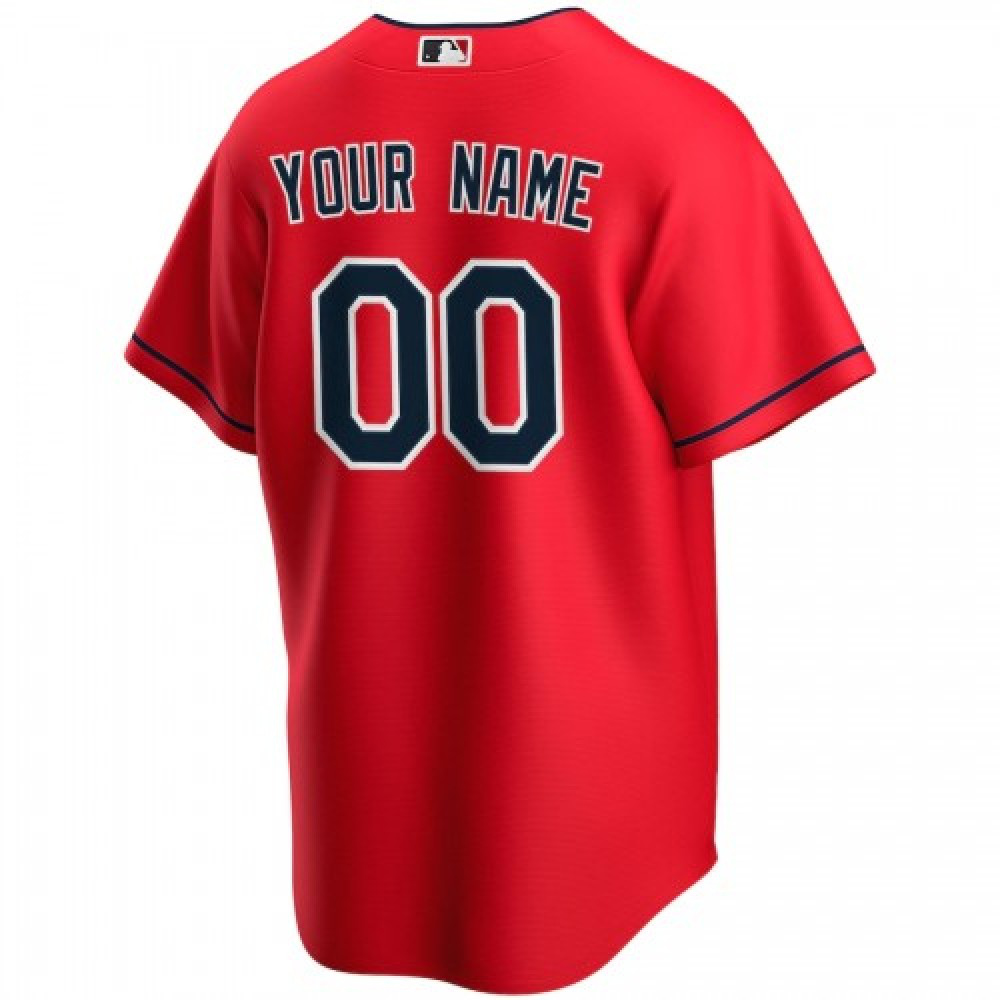 Men's Cleveland Indians Red Alternate 2020 Custom Jersey-Pro Kit Vault | Brand New 26/27 Sports Jerseys