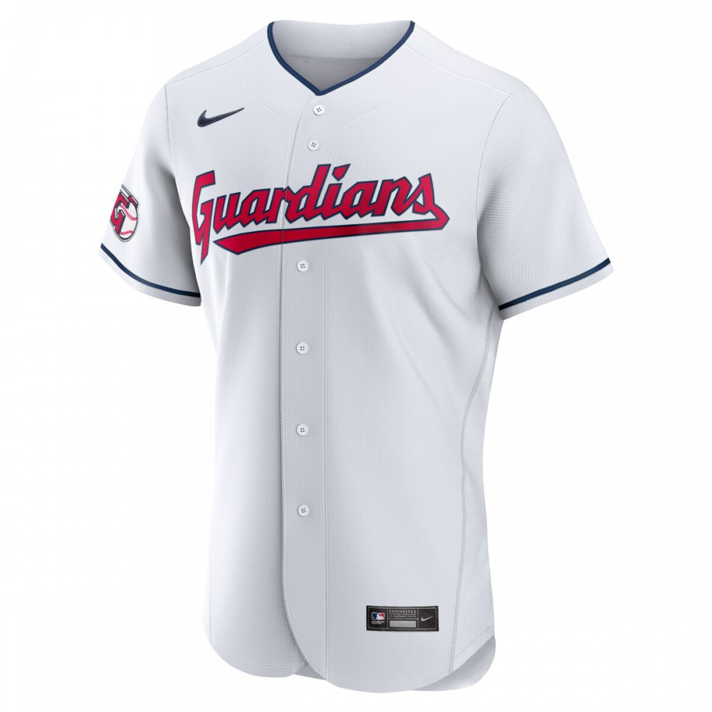 Cleveland Guardians Home Authentic Team Jersey - White-Pro Kit Vault | Brand New 26/27 Sports Jerseys