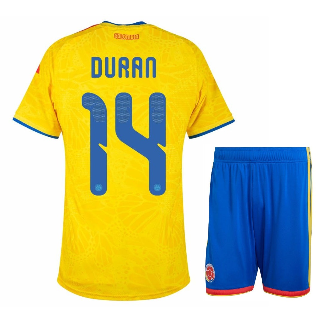 Colombia Duran Home Kit Kids 2026 2027-Pro Kit Vault | Brand New 26/27 Sports Jerseys