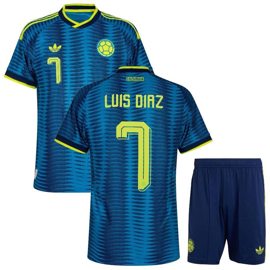 Colombia Luis Diaz Away Kids Kit 2026 2027-Pro Kit Vault | Brand New 26/27 Sports Jerseys