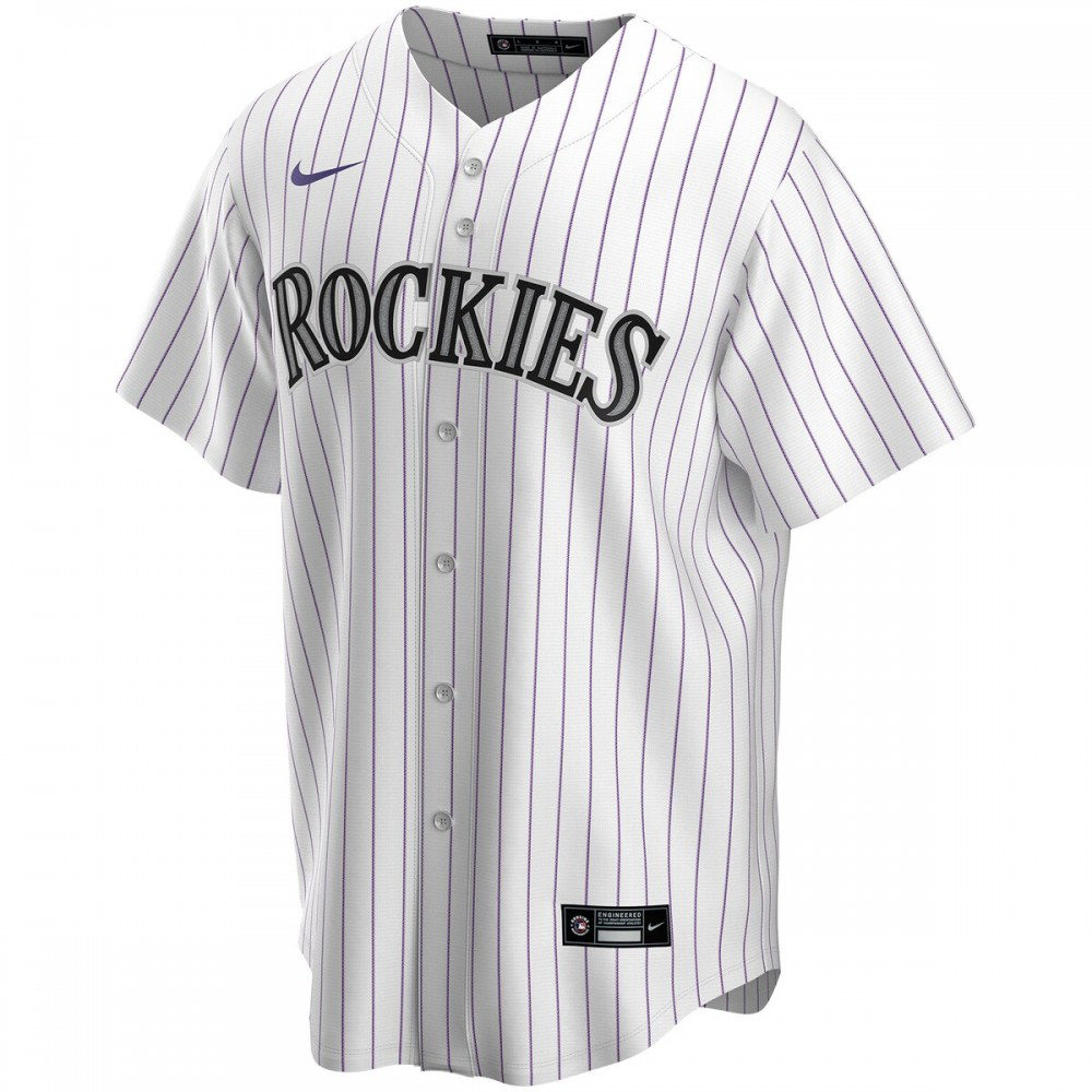 Colorado Rockies Youth Home Replica Custom Jersey - White-Pro Kit Vault | Brand New 26/27 Sports Jerseys