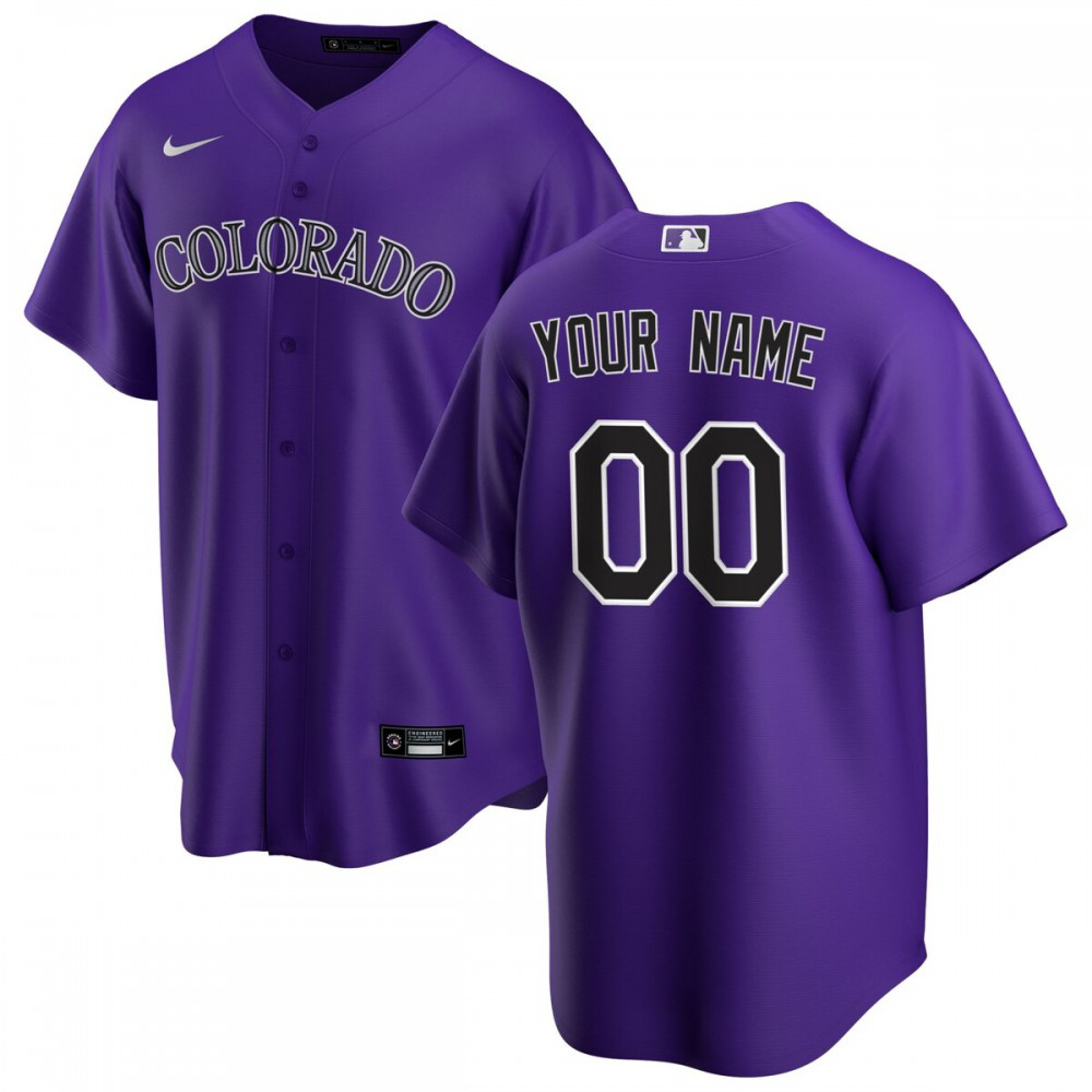 Colorado Rockies Alternate Replica Custom Jersey - Purple-Pro Kit Vault | Brand New 26/27 Sports Jerseys