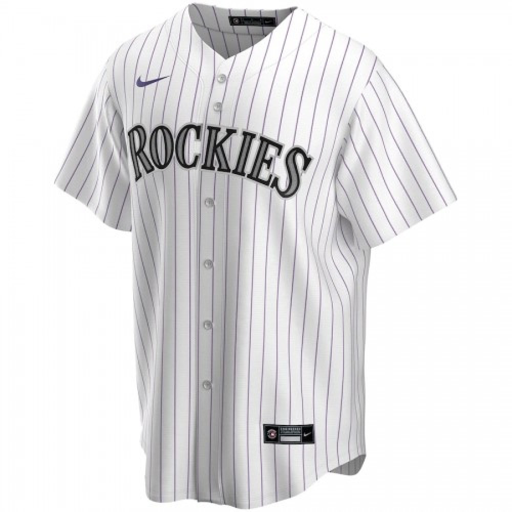 Men's Colorado Rockies White&Purple Home 2020 Jersey-Pro Kit Vault | Brand New 26/27 Sports Jerseys