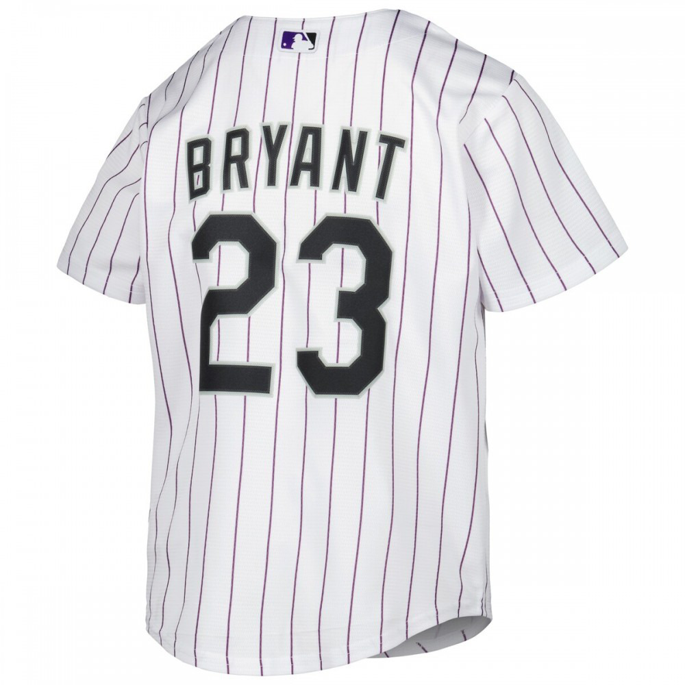 Kris Bryant Colorado Rockies Youth Alternate Replica Player Jersey - White-Pro Kit Vault | Brand New 26/27 Sports Jerseys