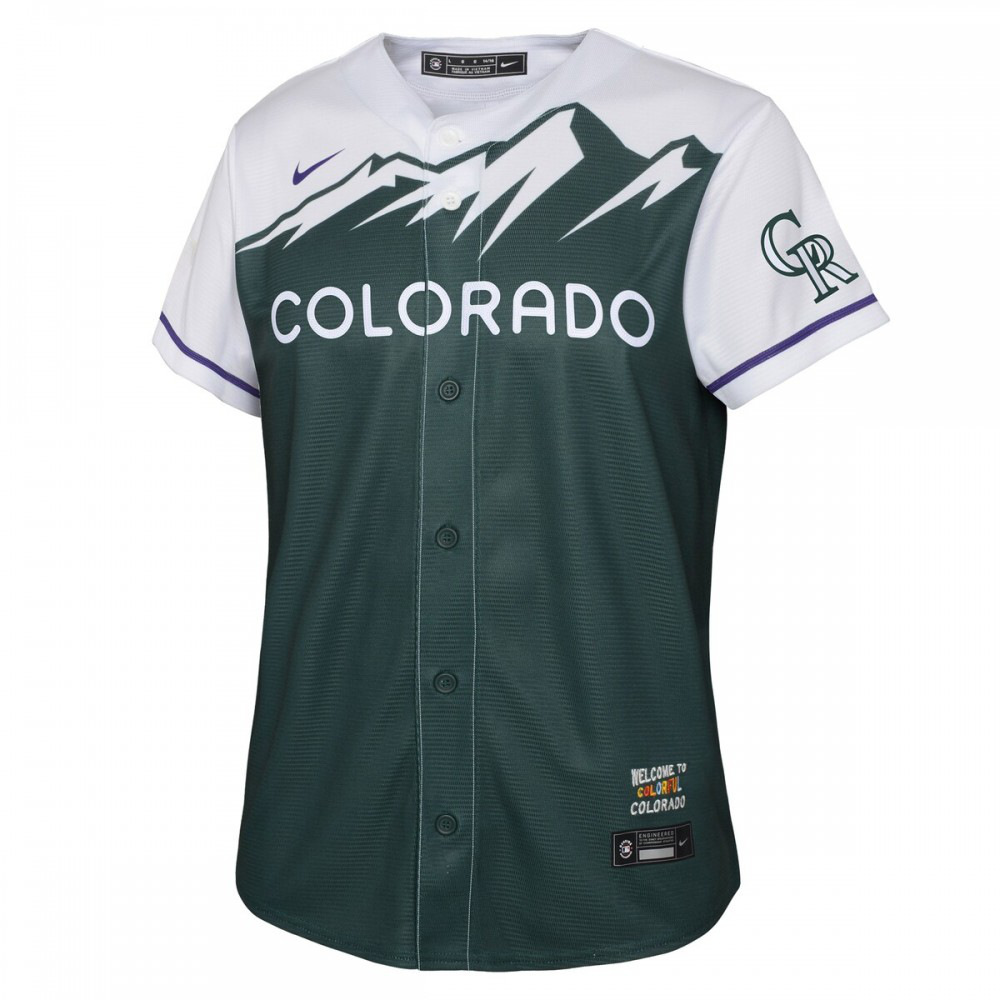 Colorado Rockies Youth 2022 City Connect Replica Team Jersey - Green-Pro Kit Vault | Brand New 26/27 Sports Jerseys