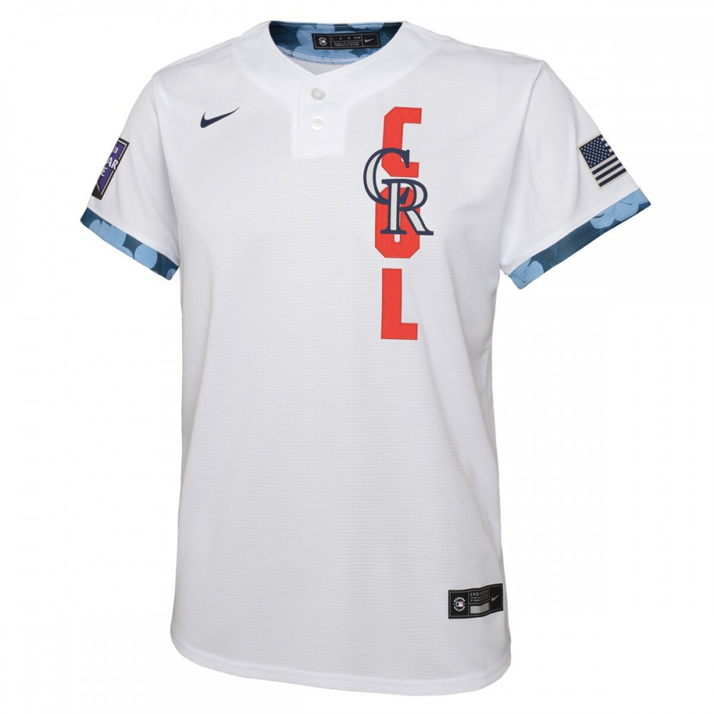 Colorado Rockies Youth 2021 MLB All-Star Game Jersey - White-Pro Kit Vault | Brand New 26/27 Sports Jerseys