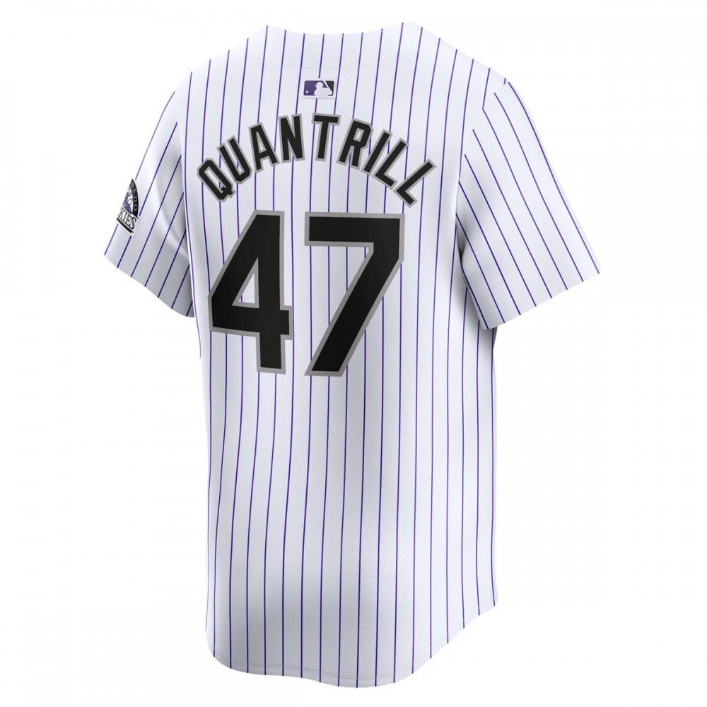 Cal Quantrill Colorado Rockies Home Limited Player Jersey - White-Pro Kit Vault | Brand New 26/27 Sports Jerseys