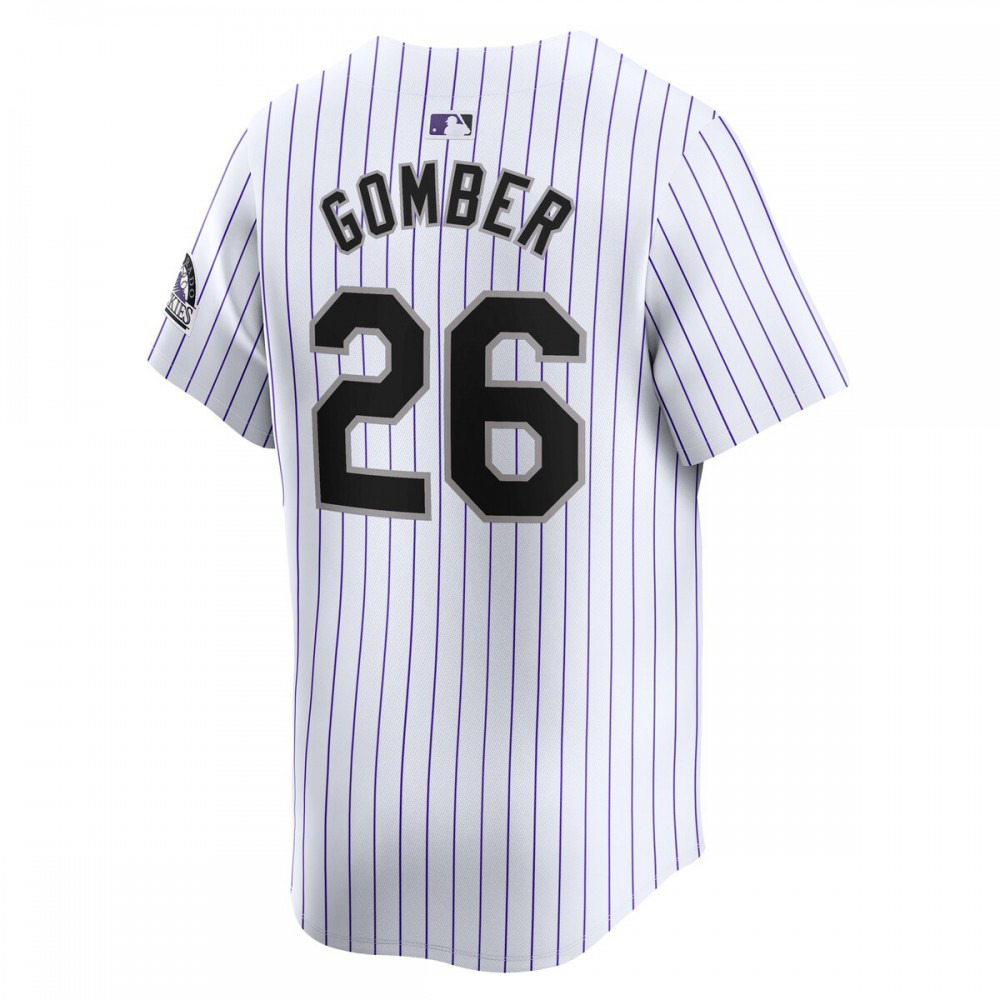 Austin Gomber Colorado Rockies Home Limited Player Jersey - White-Pro Kit Vault | Brand New 26/27 Sports Jerseys