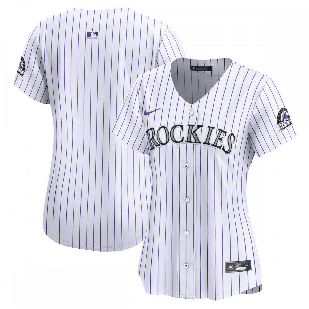 Colorado Rockies Women's Home Limited Jersey - White-Pro Kit Vault | Brand New 26/27 Sports Jerseys