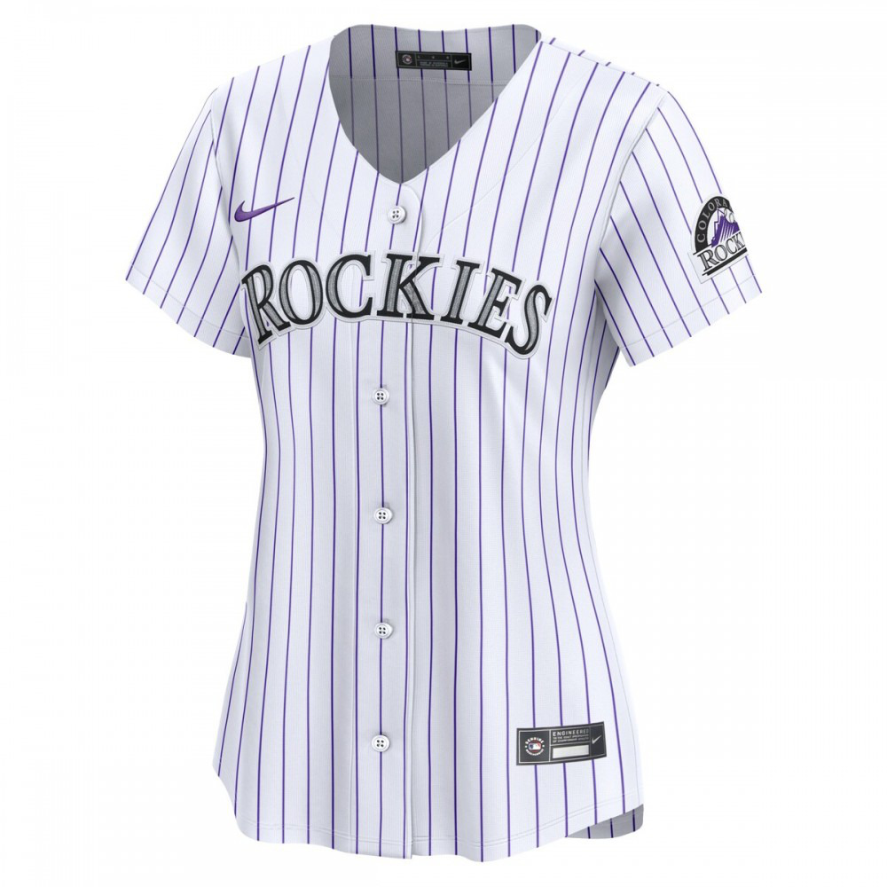 Colorado Rockies Women's Home Limited Jersey - White-Pro Kit Vault | Brand New 26/27 Sports Jerseys