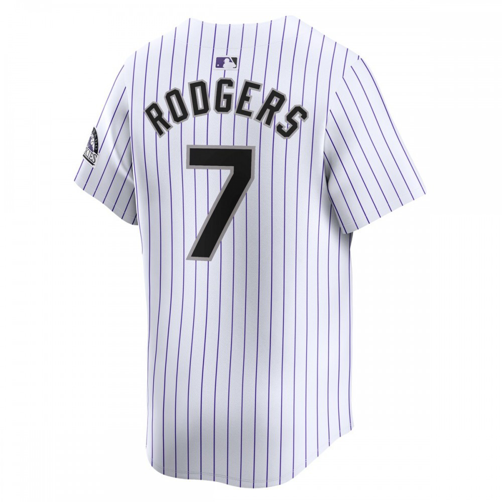 Brendan Rodgers Colorado Rockies Home Limited Player Jersey - White-Pro Kit Vault | Brand New 26/27 Sports Jerseys