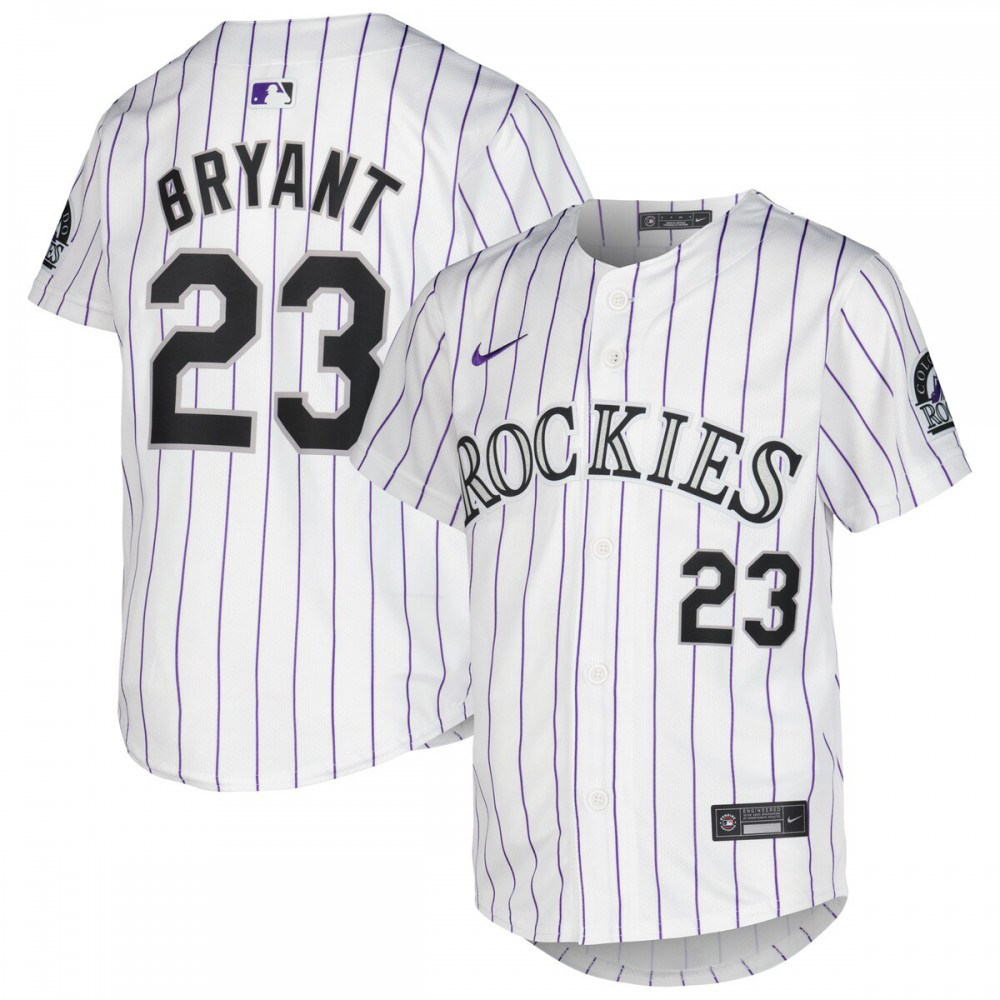 Kris Bryant Colorado Rockies Youth Home Limited Player Jersey - White-Pro Kit Vault | Brand New 26/27 Sports Jerseys
